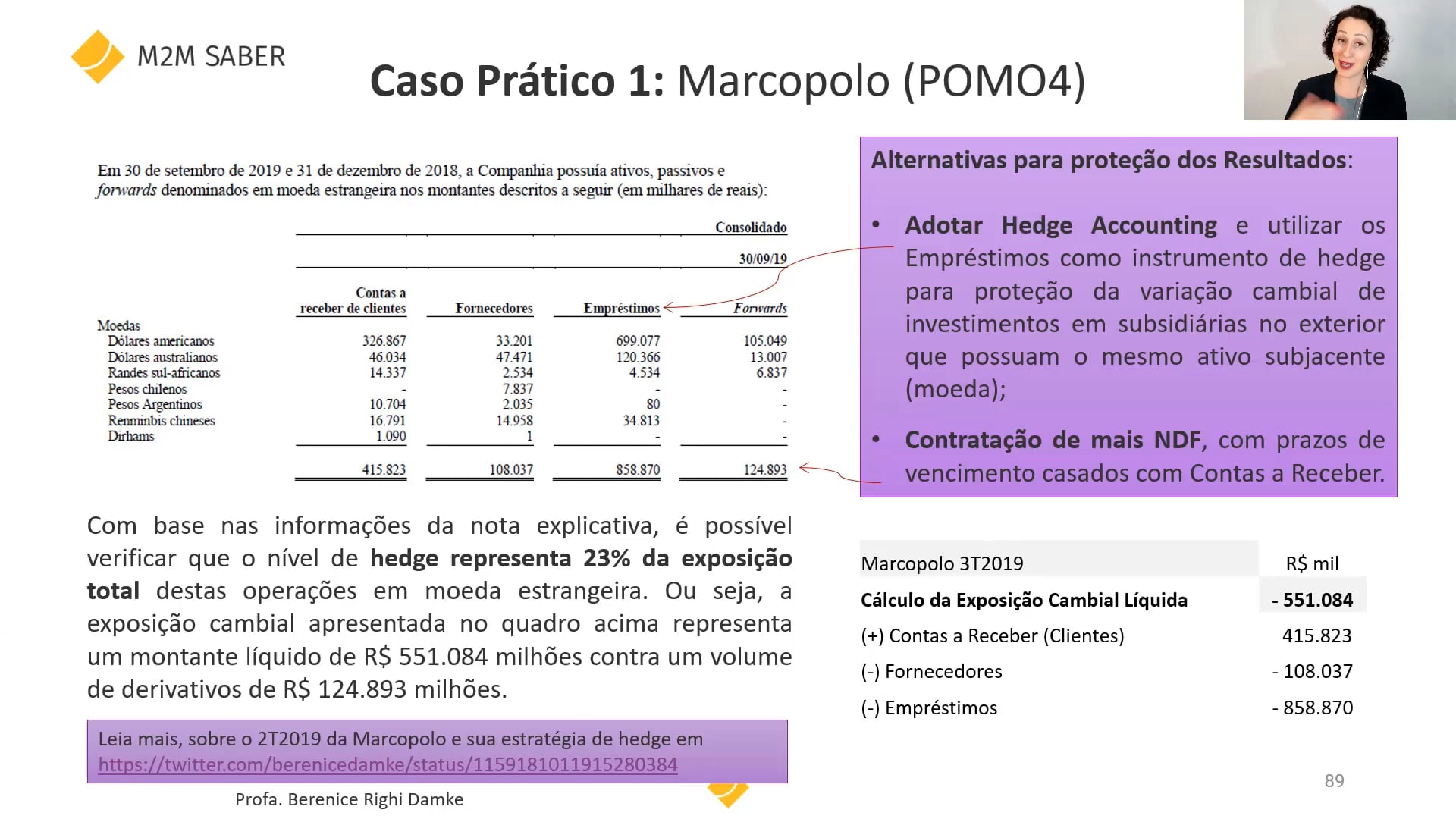  Casos aplicados de uso de Derivativos, por empresas listadas na B3, em 2020: Caso Prático 1 - Macopolo