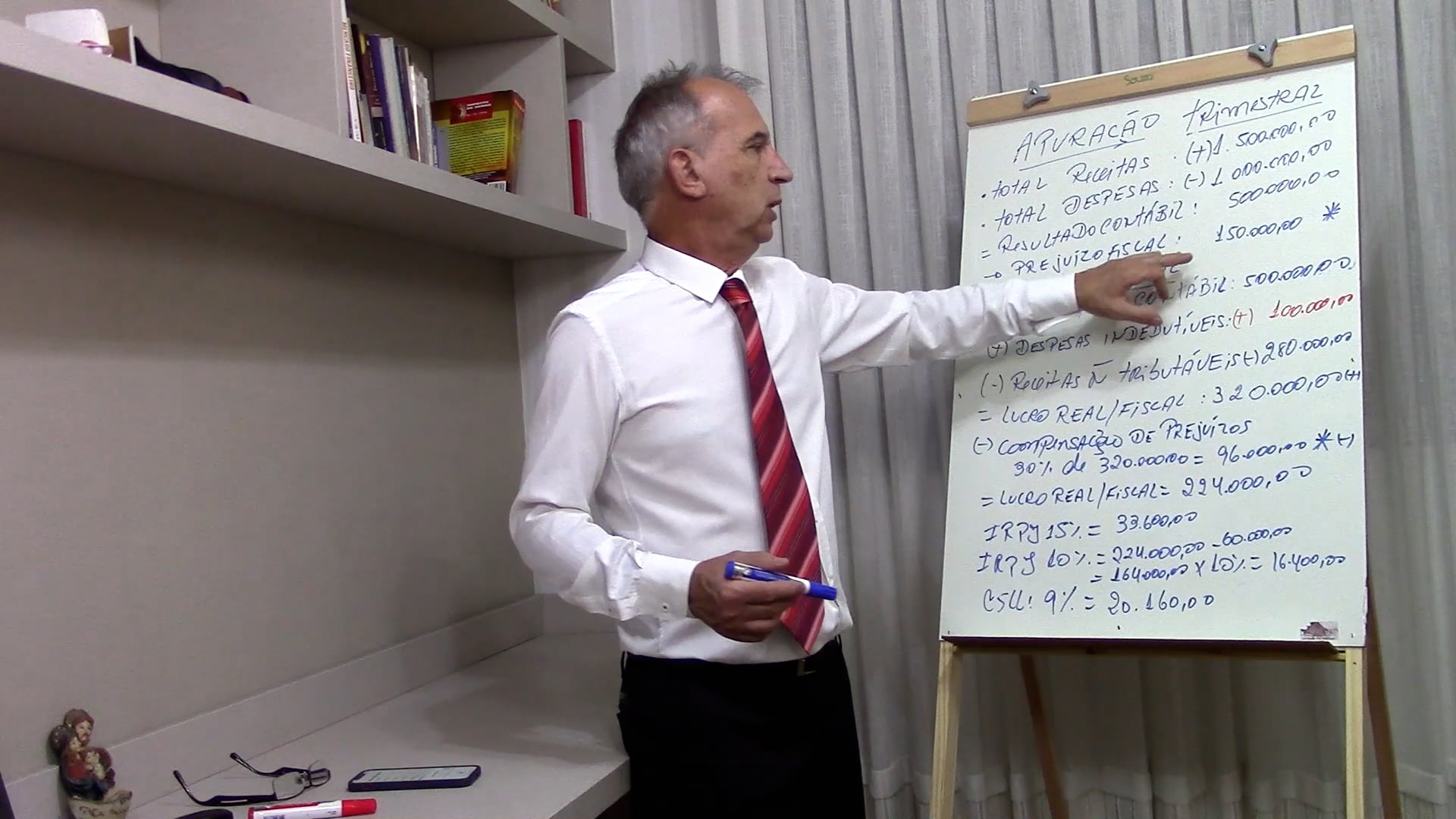 Exemplo de compensação de prejuízo e base negativa da CSLL