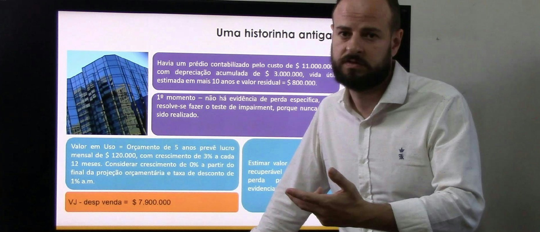 IAS 36 / CPC 01 (R1) - Teste de Impairment  - Avançado - Valor recuperável - Histórinha p1