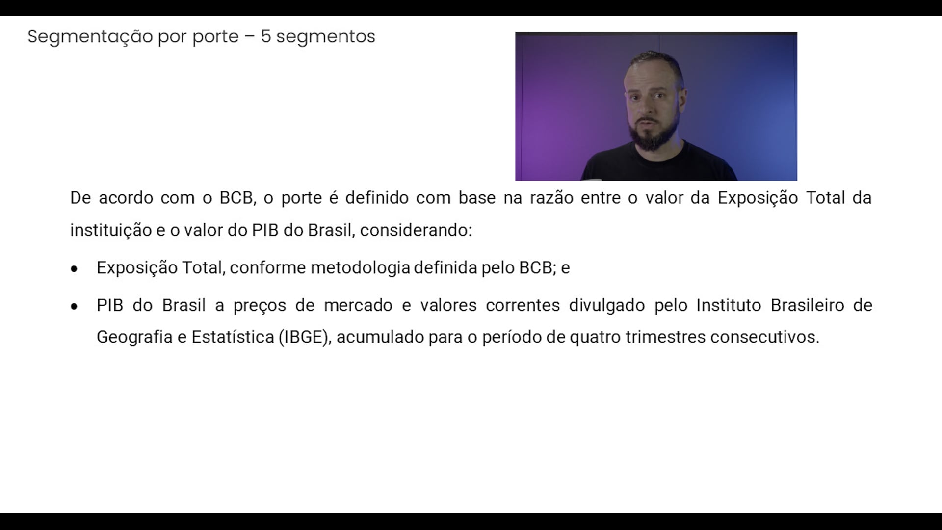 Segmentação do sistema bancário (S1, S2, S3, S4 e S5)