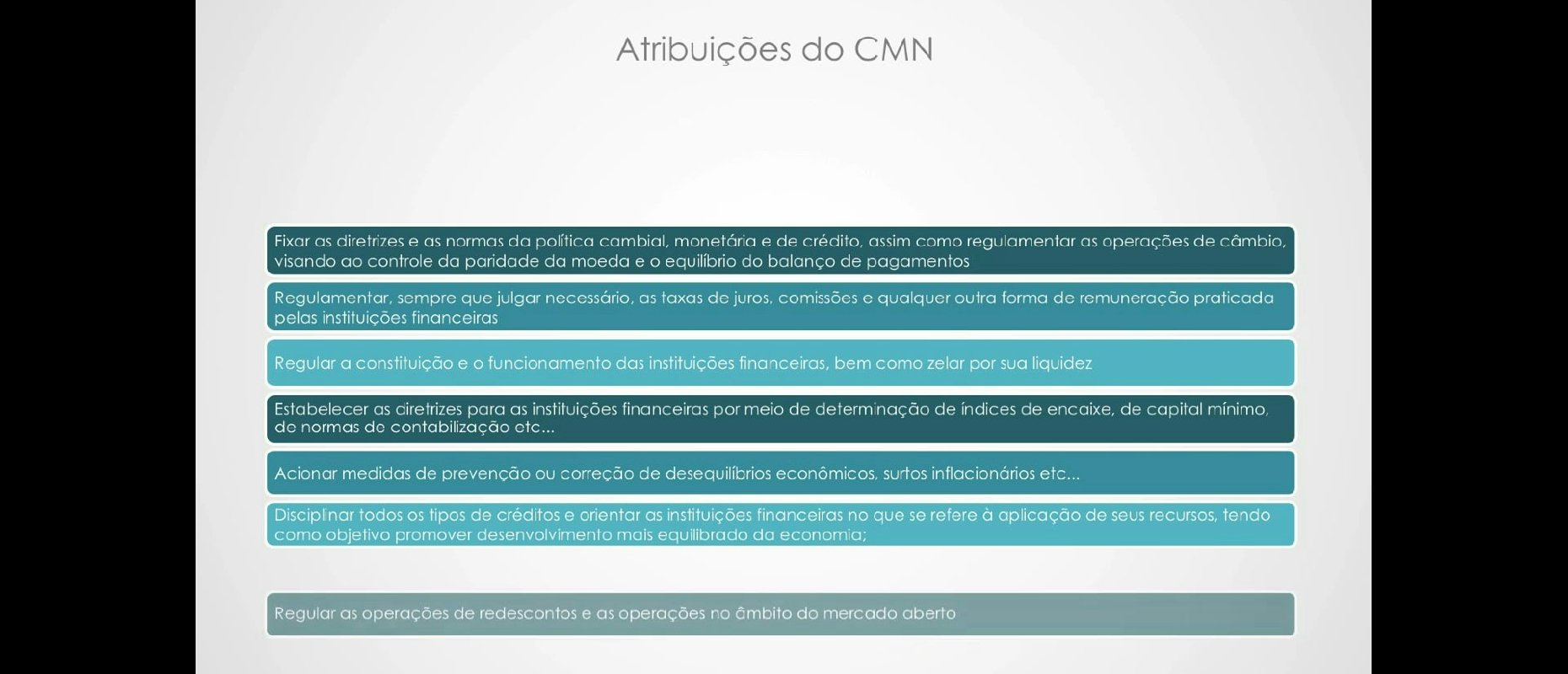 Estrutura e entidades do Órgãos Normativos do SFN